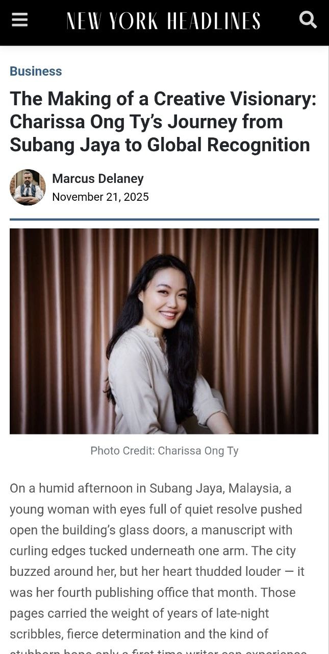 The Making of a Creative Visionary: Charissa Ong Ty’s Journey from Subang Jaya to Global Recognition